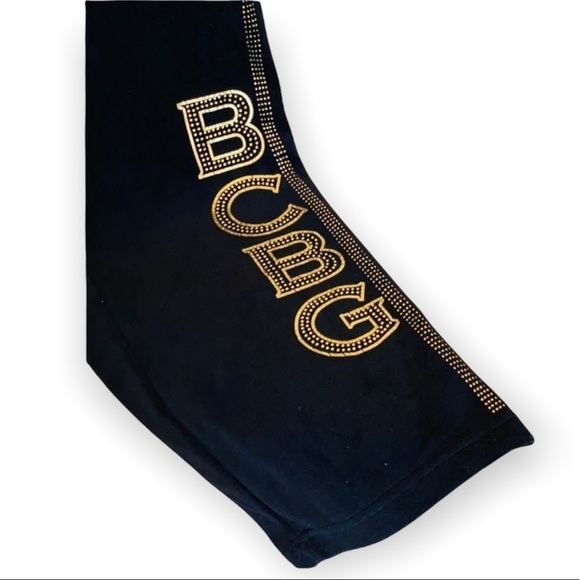 Vintage 90’s BCBG Maxazria VELVET Black Rhinestone Straight Leg Pants XL… - Picture 8 of 11